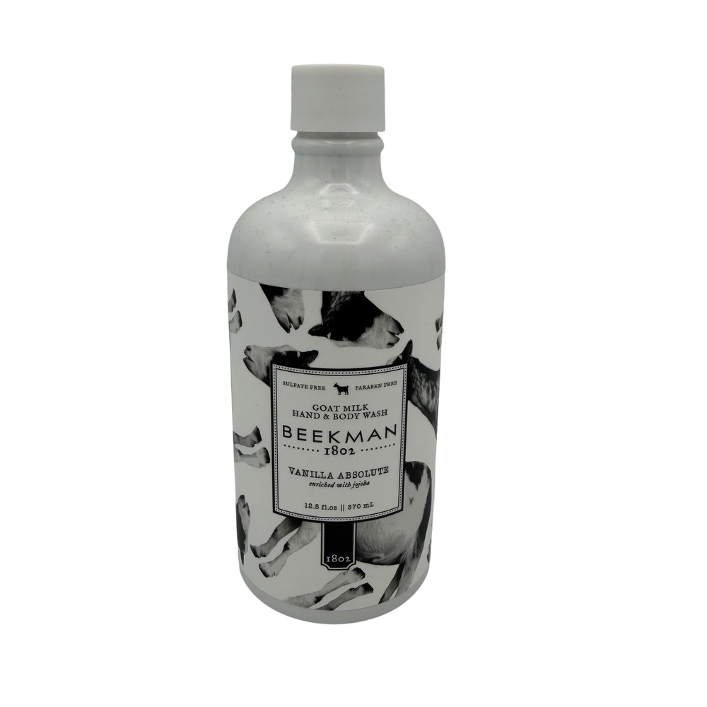 Beekman 1802 Vanilla Absolute Goat Milk‎ Hand Body Wash 12.5oz Jojoba Vitamin E